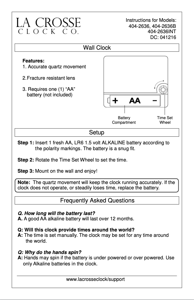 Image de la première page du manuel de l'appareil 404-2636
