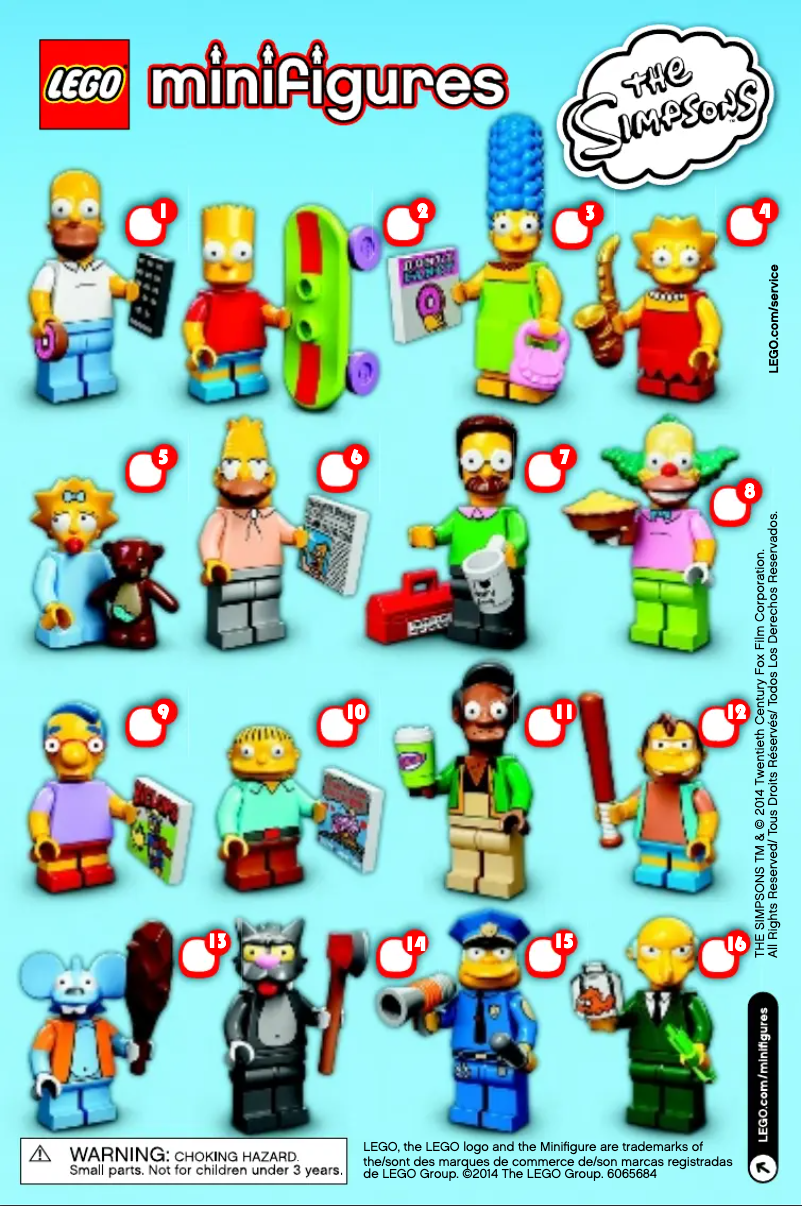 Page 1 de la notice Manuel utilisateur Lego Minifigures 71005