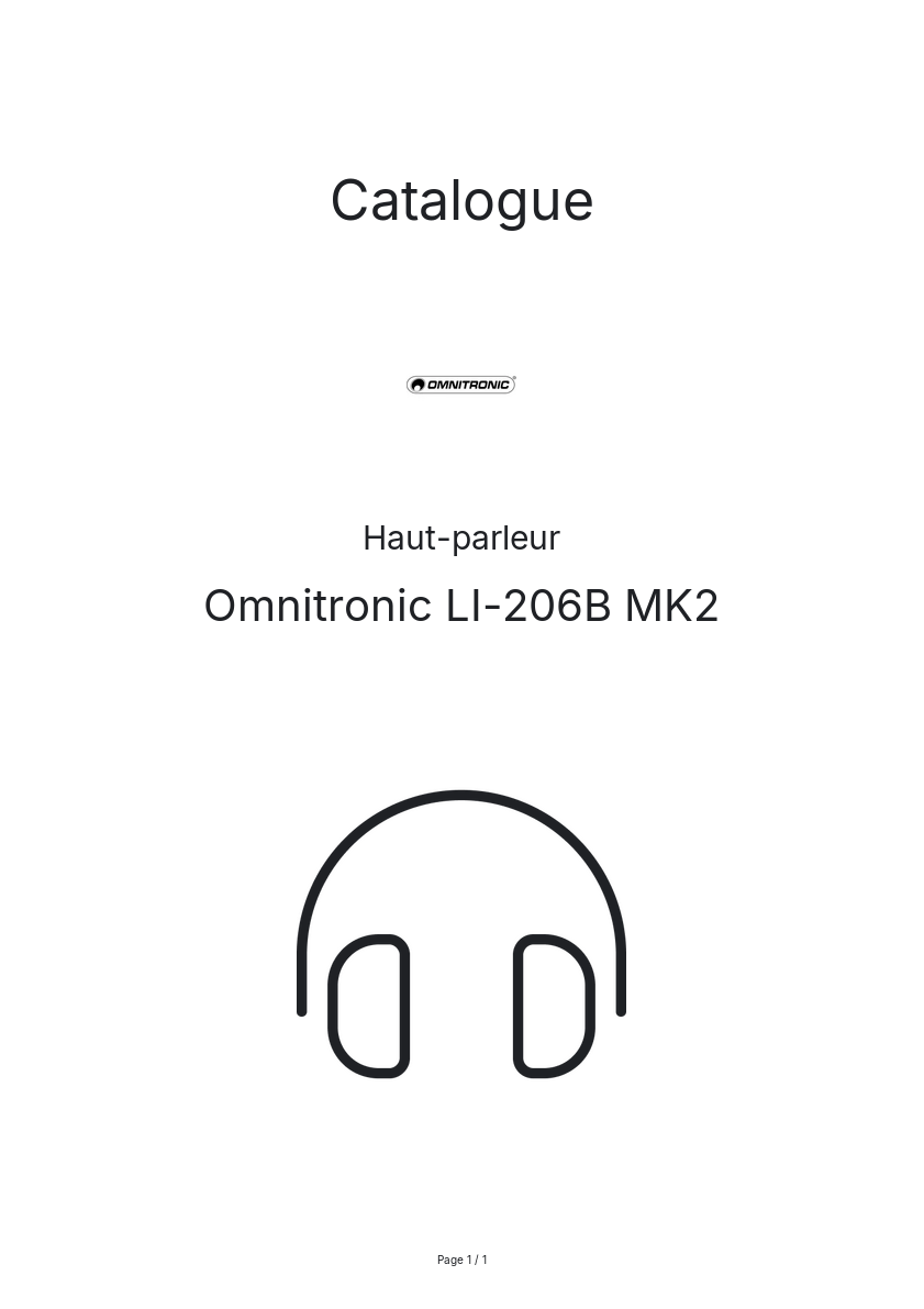 Image de la première page du manuel de l'appareil LI-206B MK2