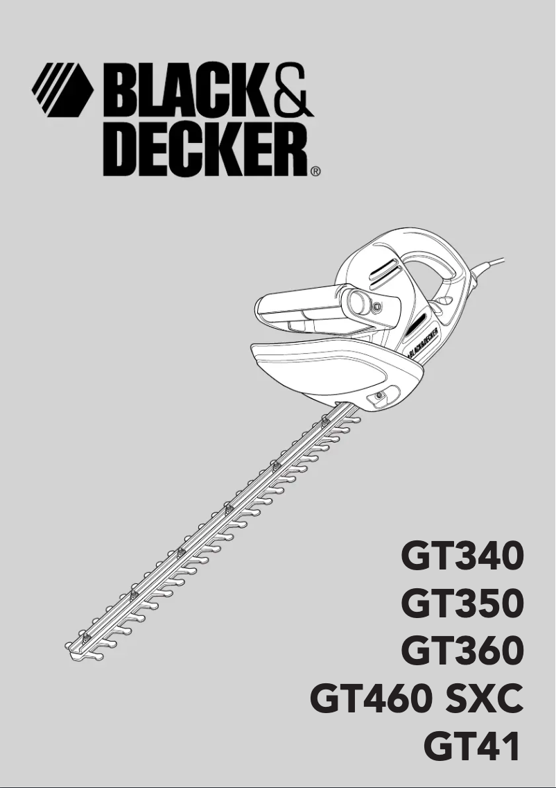 Page n°1 - Manuel utilisateur Black & Decker GT340