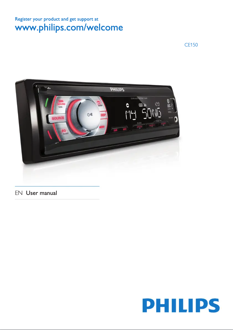 Page 1 de la notice Manuel utilisateur Philips CE150