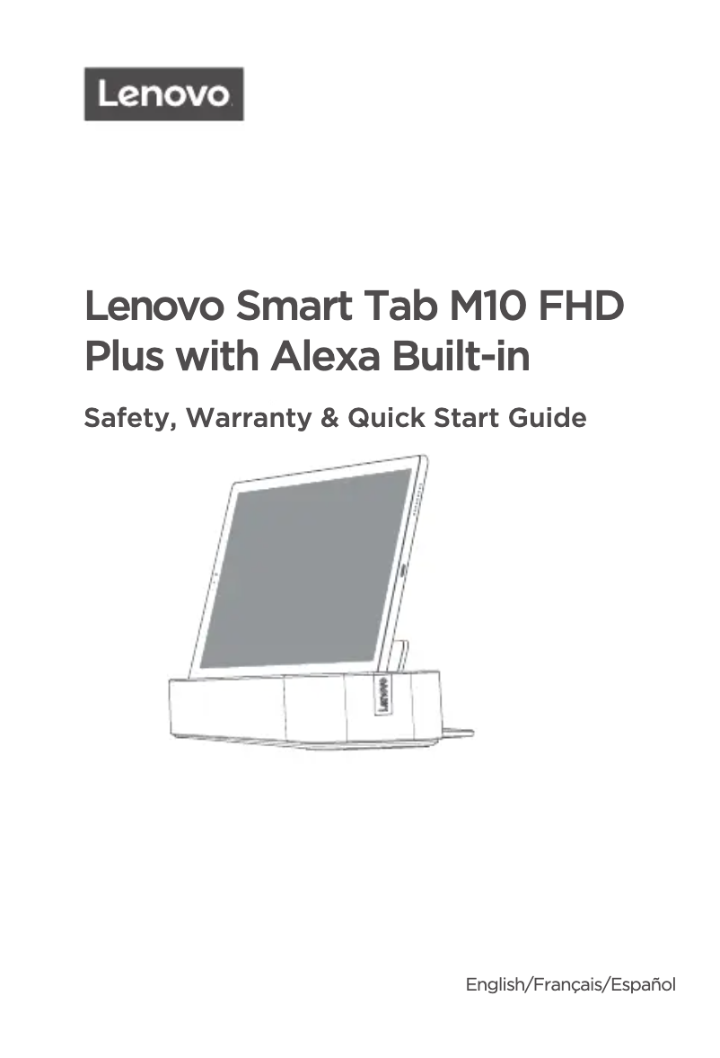 Page n°1 - Manuel utilisateur Lenovo Tab M10 HD