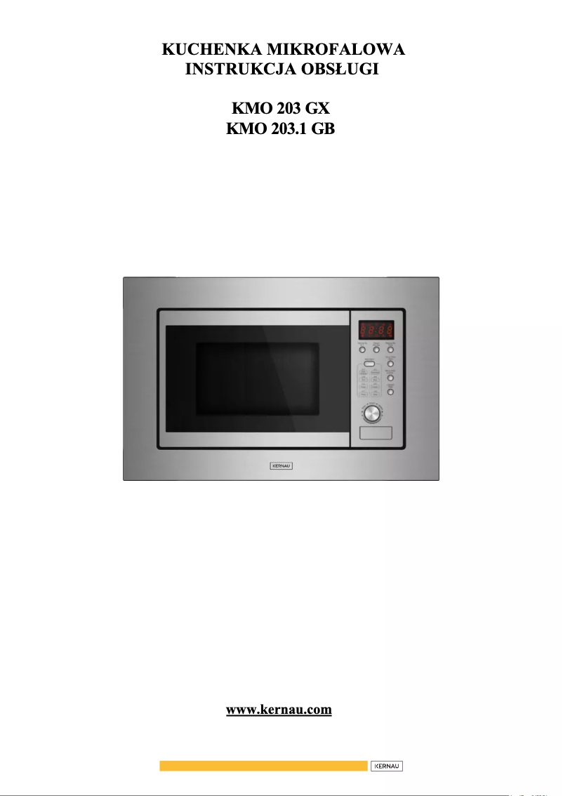 Image de la première page du manuel de l'appareil KMO 252 G W