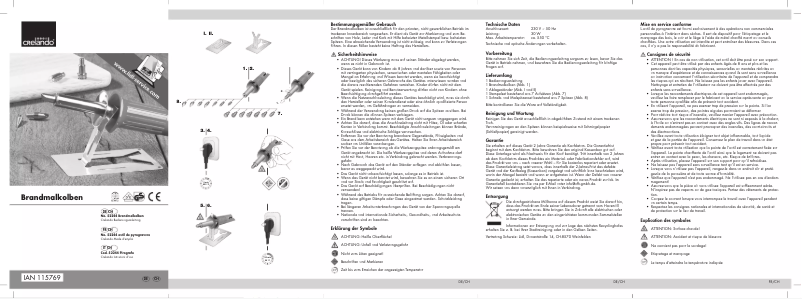 Page 1 de la notice Manuel utilisateur Crelando IAN 115769