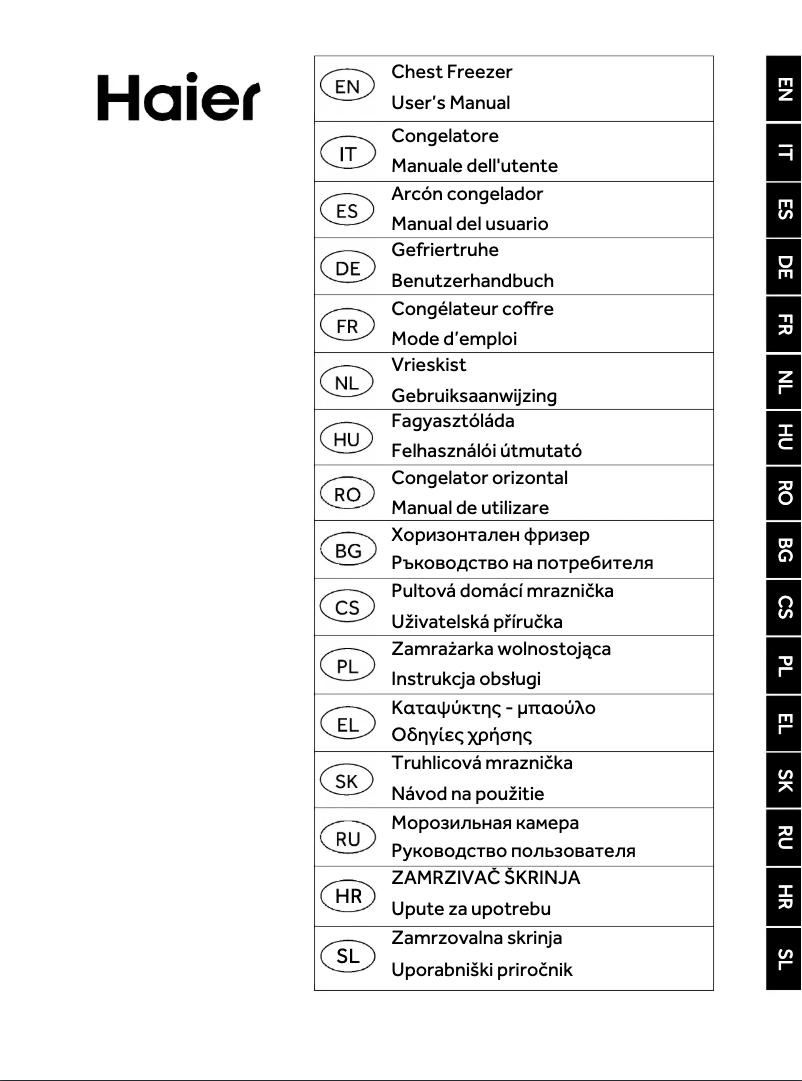Page 1 de la notice Mode d'emploi Haier HCE321DK