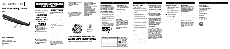 Page 1 de la notice Manuel utilisateur Remington S9510