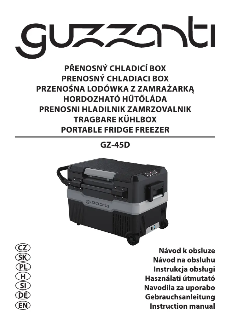 Page n°1 - Manuel utilisateur Guzzanti GZ-45D