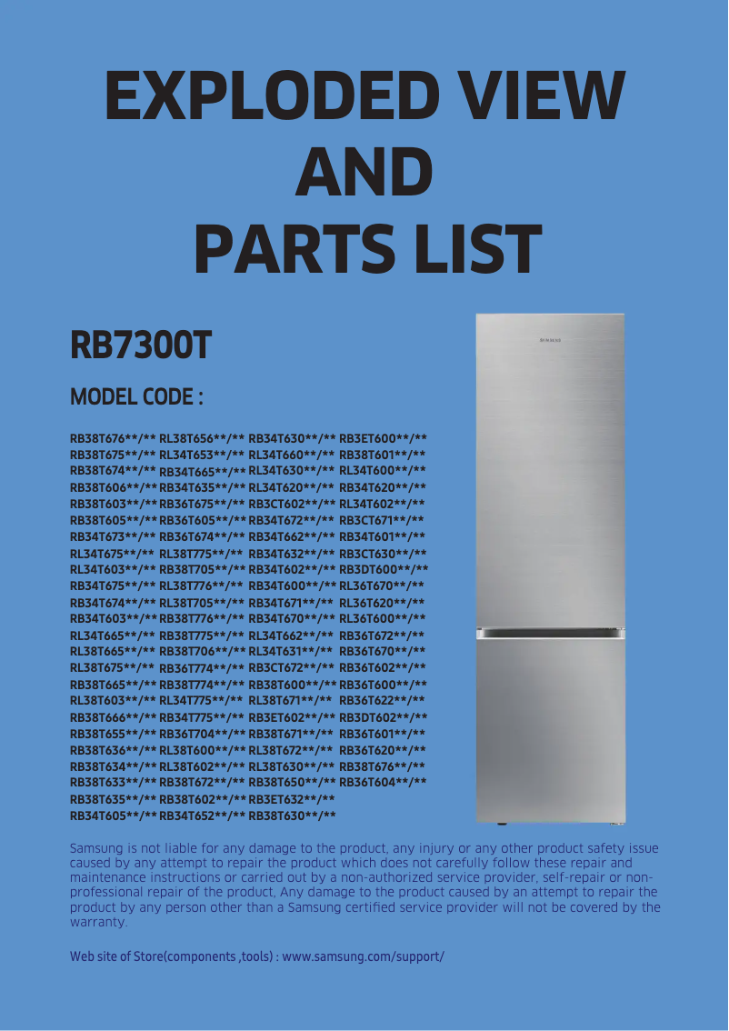 Image de la première page du manuel de l'appareil RB34T671ESA