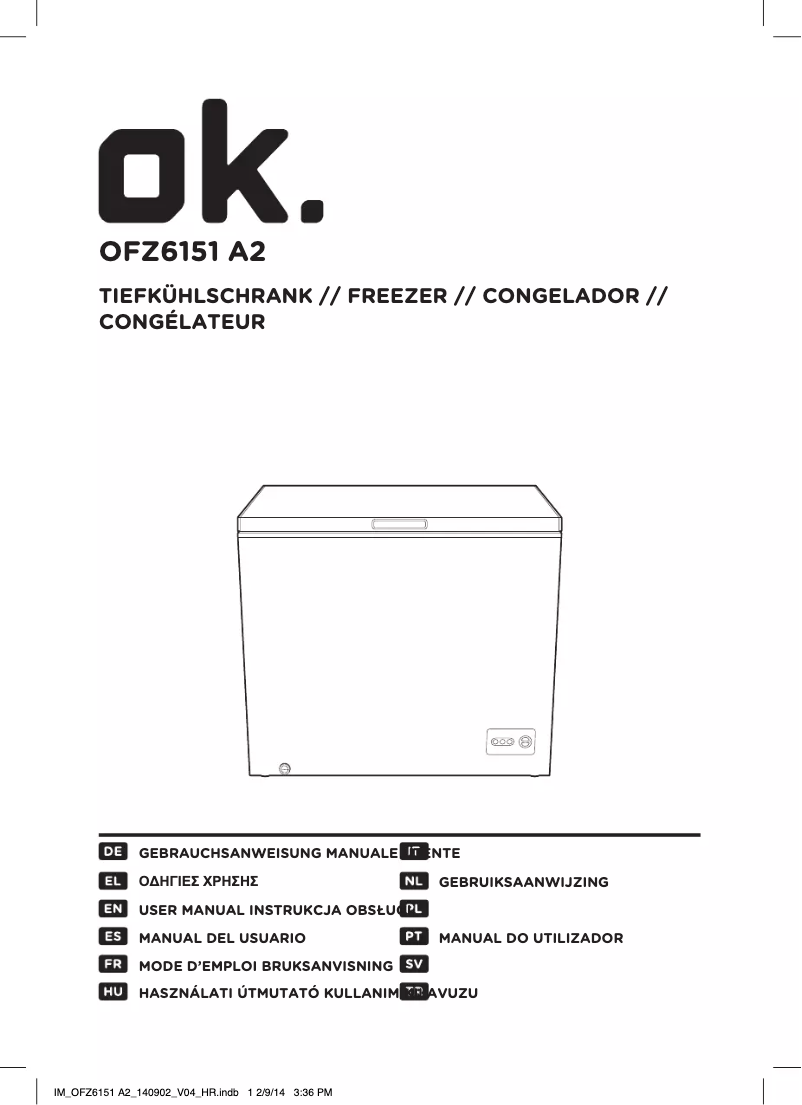 Page n°1 - Manuel utilisateur OK OFZ6151 A2
