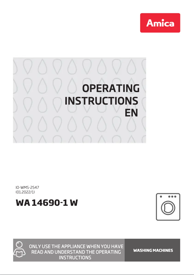Página 1 del manual Manual de usuario Amica WA 14690-1 W
