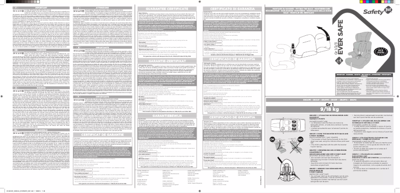 Image de la première page du manuel de l'appareil Ever Safe Plus