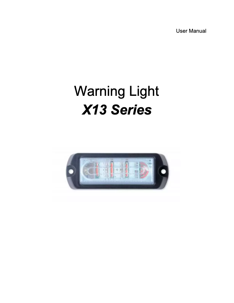 Page 1 de la notice Manuel utilisateur Epcom X13BW