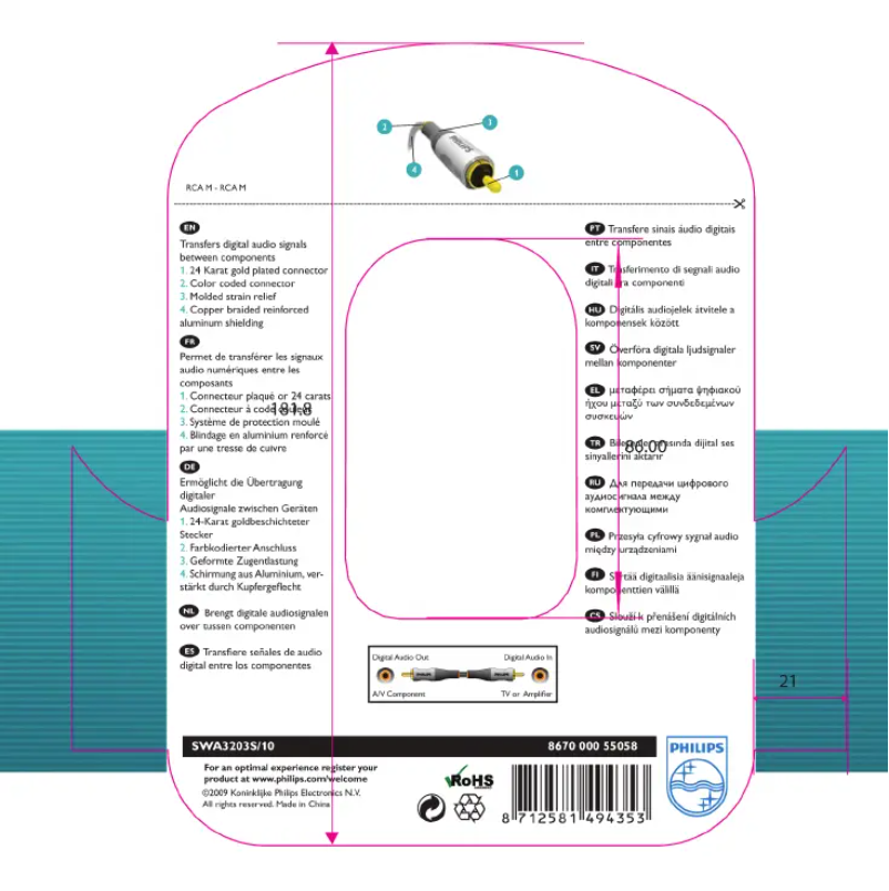 Page 1 de la notice Mode d'emploi Philips SWA3203S