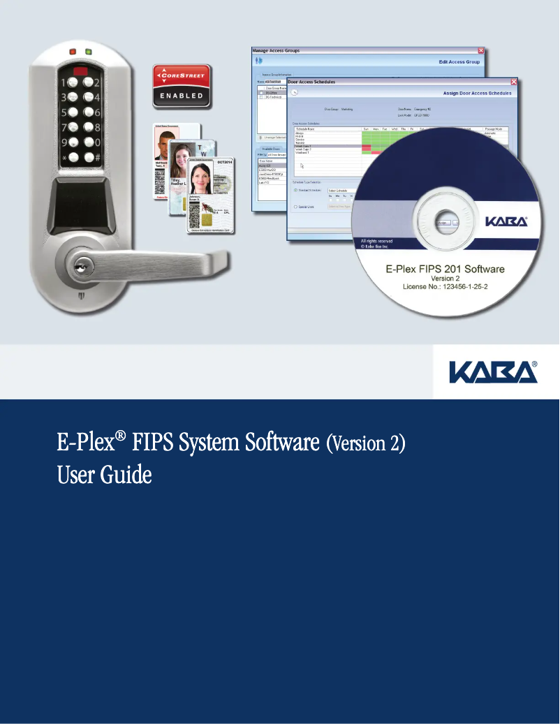 Page n°1 - Manuel utilisateur Dormakaba E-Plex FIPS 201