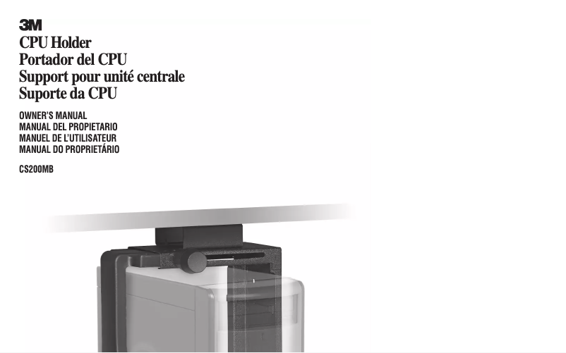 Page 1 de la notice Manuel utilisateur 3M CS200MB
