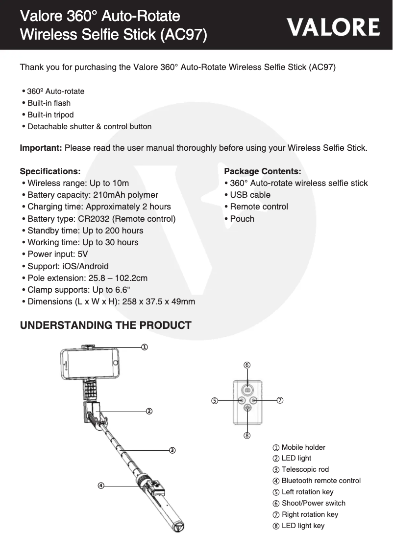 Page 1 de la notice Manuel utilisateur Valore AC97