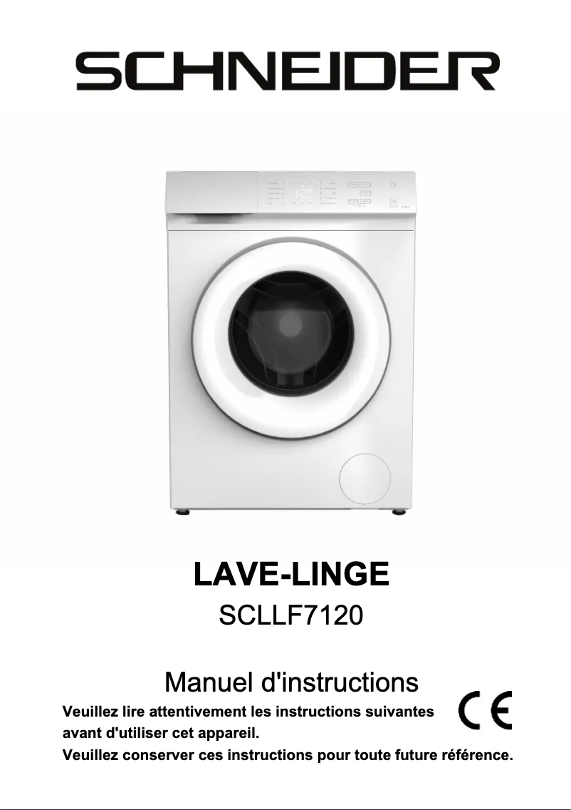 Image de la première page du manuel de l'appareil SCLLF7120