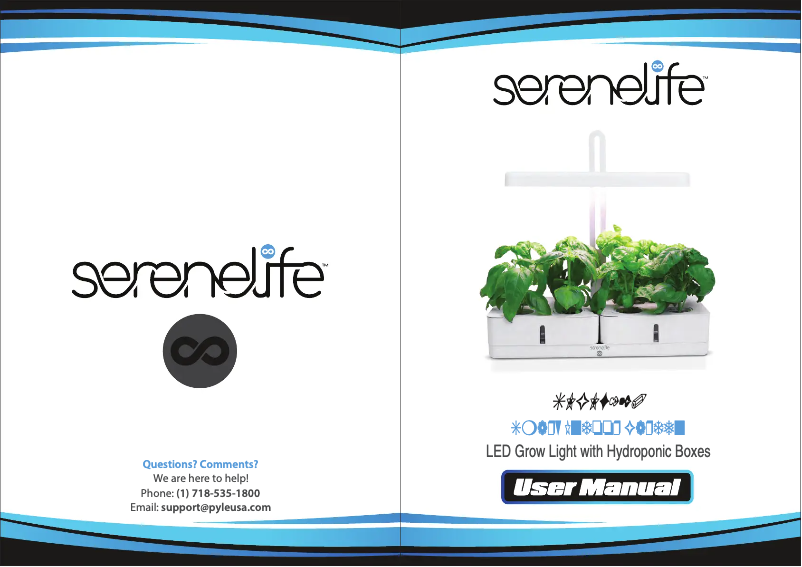 Page 1 de la notice Manuel utilisateur SereneLife SLGLF120
