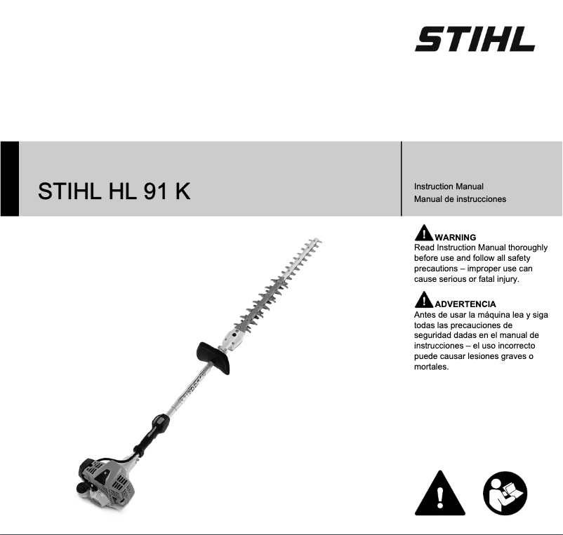 Page 1 de la notice Manuel utilisateur Stihl HL 91 K