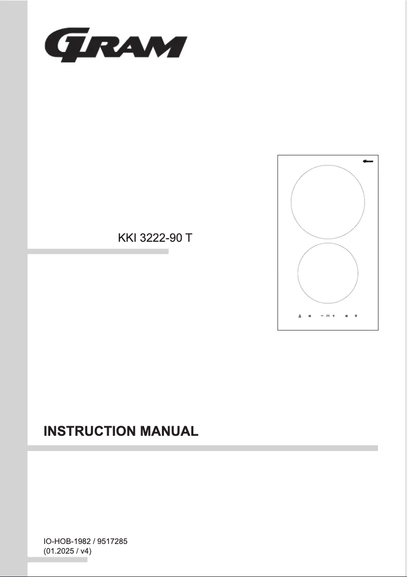 Page n°1 - Manuel utilisateur Gram KKI 3222-90 T