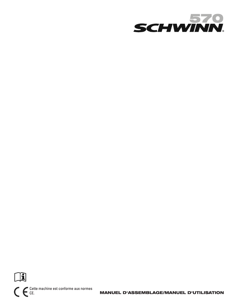 Page n°1 - Manuel utilisateur Schwinn 570