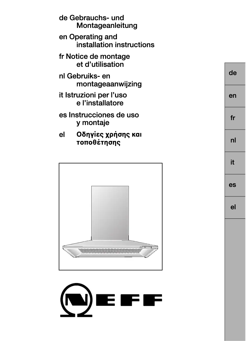 Page n°1 - Manuel utilisateur Neff DKS 6957 N