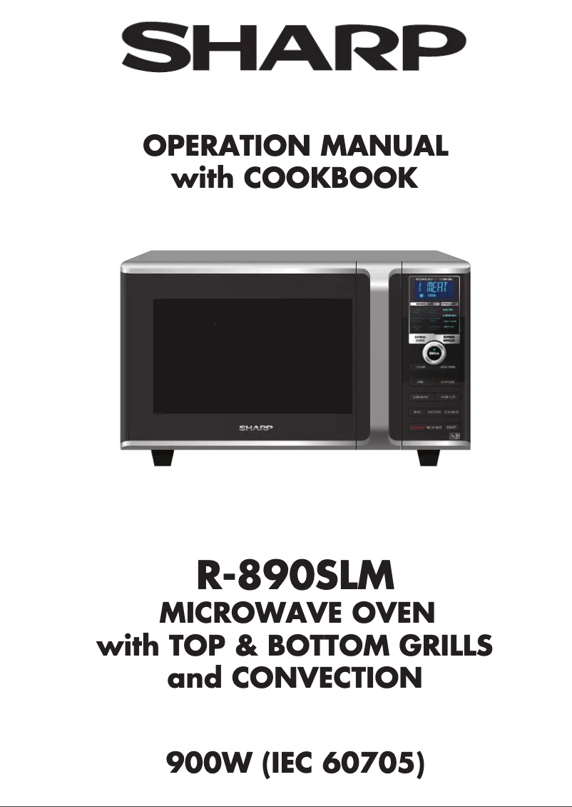 Page 1 de la notice Manuel utilisateur Sharp R-890SLM