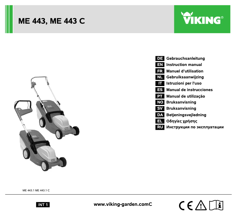 Page 1 de la notice Manuel utilisateur Viking ME 443 C