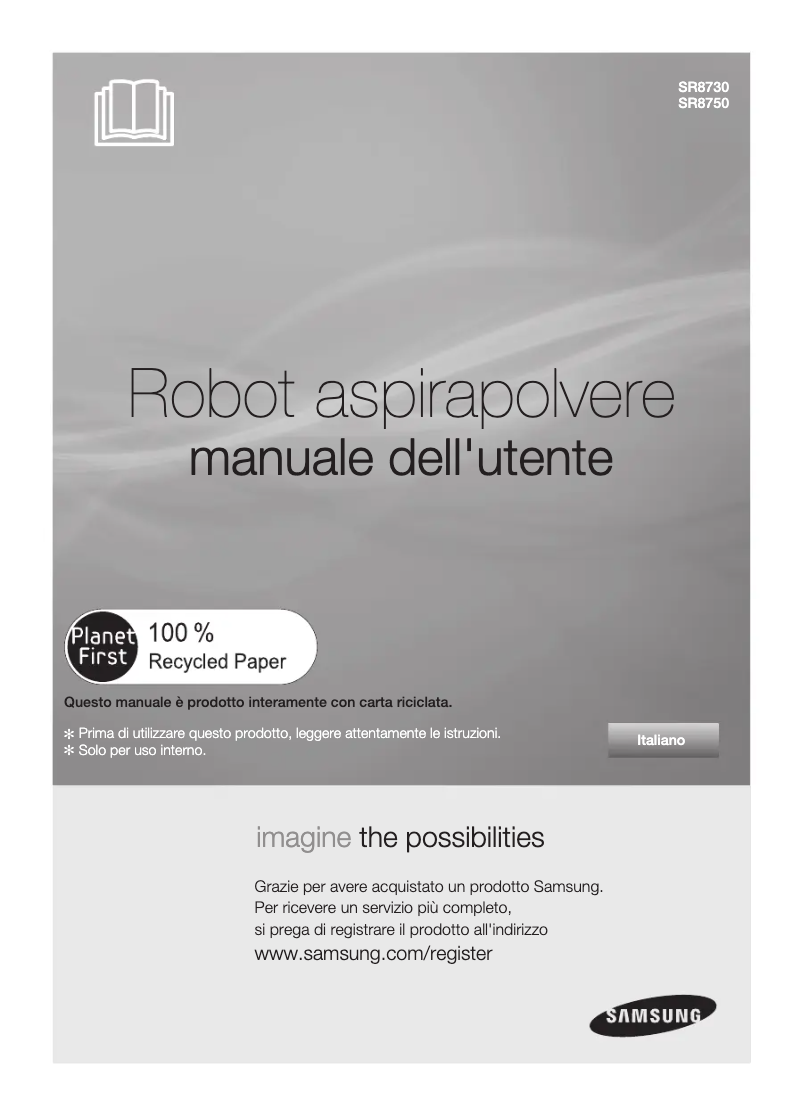 Page 1 de la notice Manuel utilisateur Samsung VR10BTBATBB