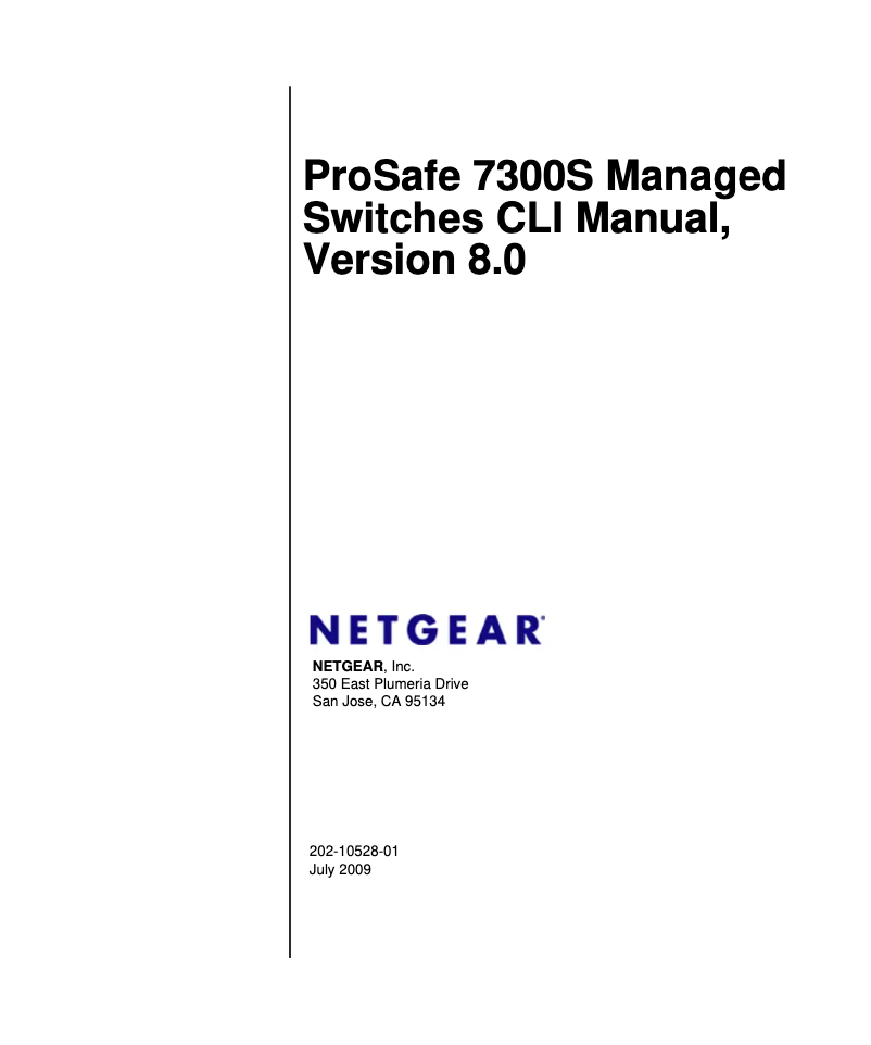 Page n°1 - Manuel utilisateur Netgear FSM7328S