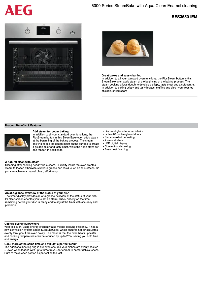 Imagen de la primera página del manual del dispositivo BES35501EM