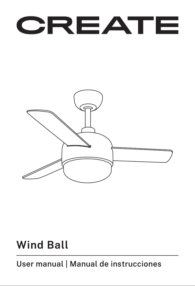 Image de la première page du manuel de l'appareil WIND BALL