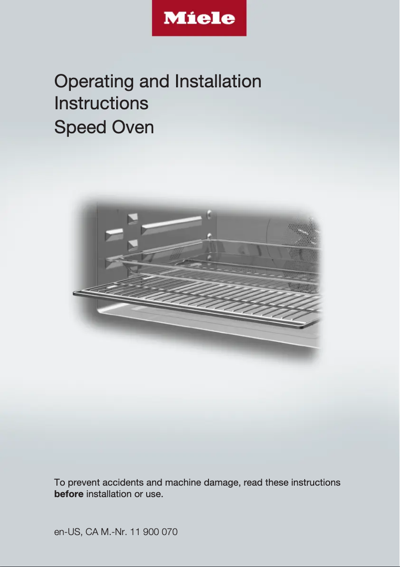 Page n°1 - Guide d'installation Miele H 7640 BM AM