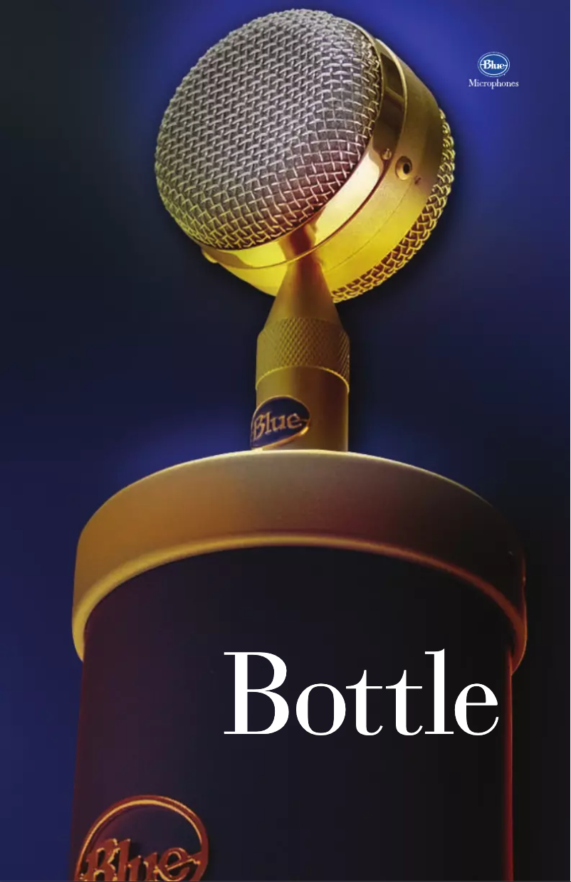 Page n°1 - Manuel utilisateur Blue Bottle