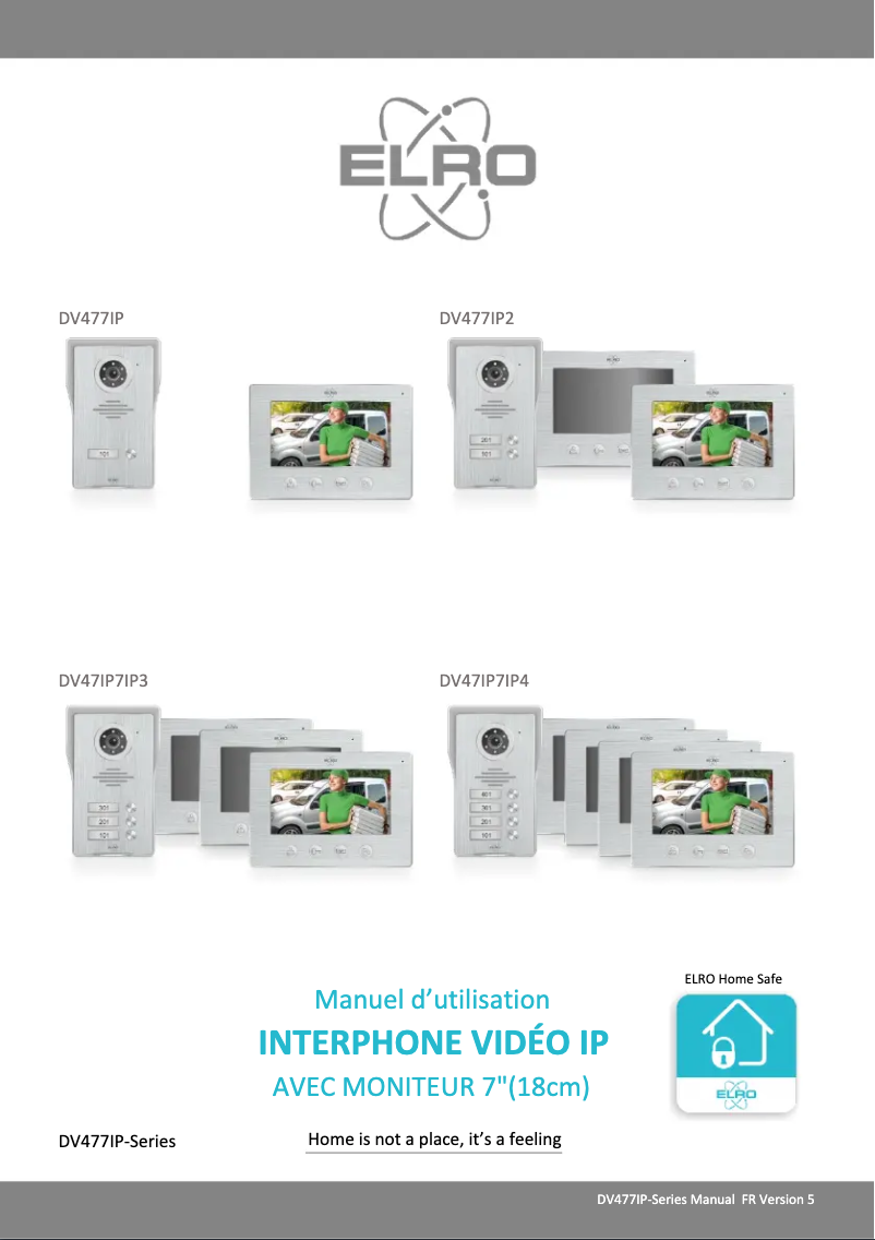 Page 1 de la notice Manuel utilisateur Elro DV477IP2