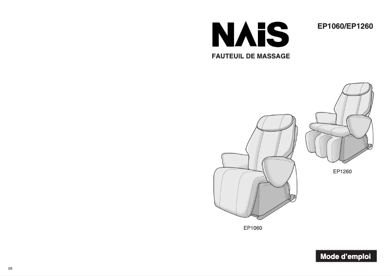 Image de la première page du manuel de l'appareil EP1260