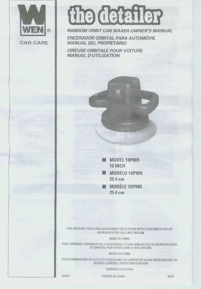 Page n°1 - Manuel utilisateur WEN 10PMR