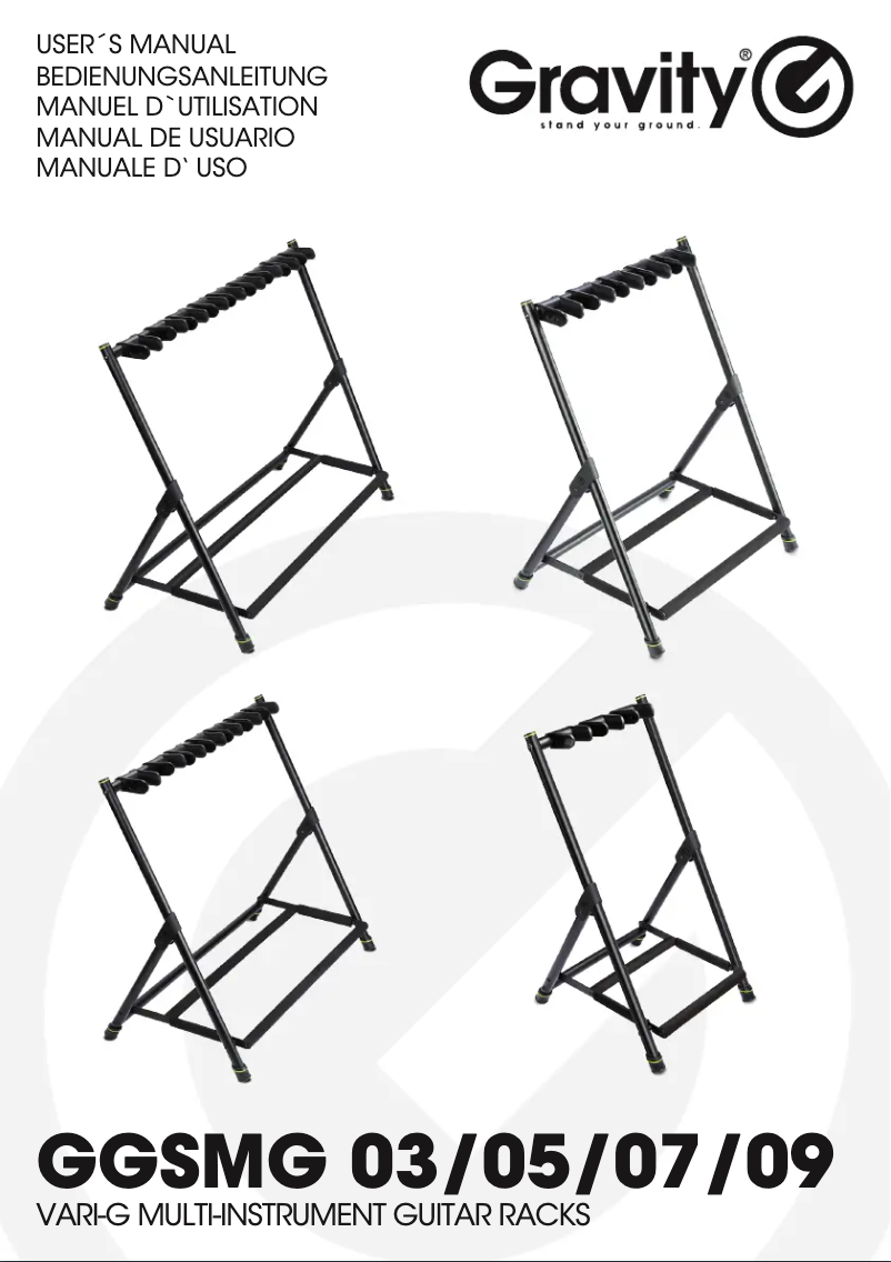 Imagen de la primera página del manual del dispositivo Vari-G 5