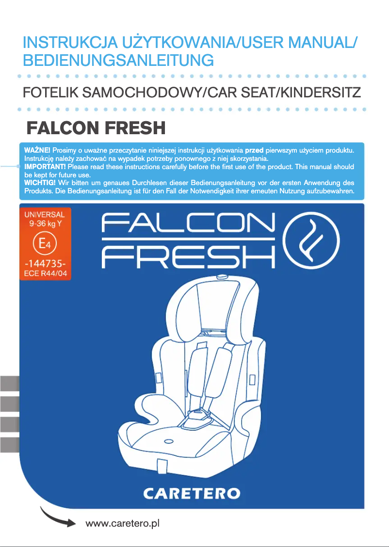 Page n°1 - Manuel utilisateur Caretero Falcon Fresh