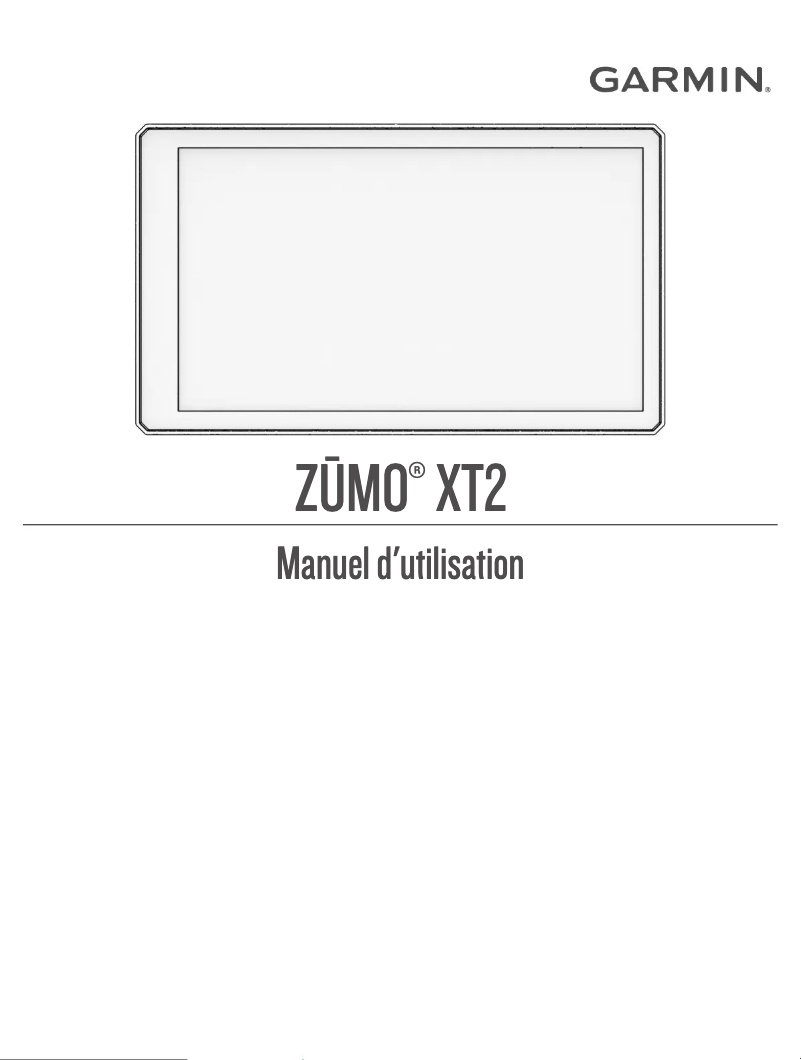 Page 1 de la notice Manuel utilisateur Garmin zūmo XT2
