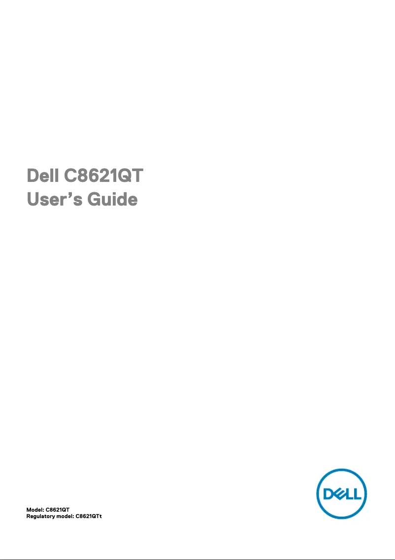 Image de la première page du manuel de l'appareil C8621QT
