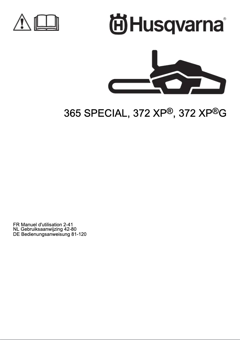 Page n°1 - Manuel utilisateur Husqvarna 365