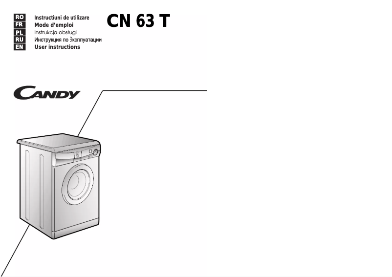 Page n°1 - Manuel utilisateur Candy LB CN 63T RU