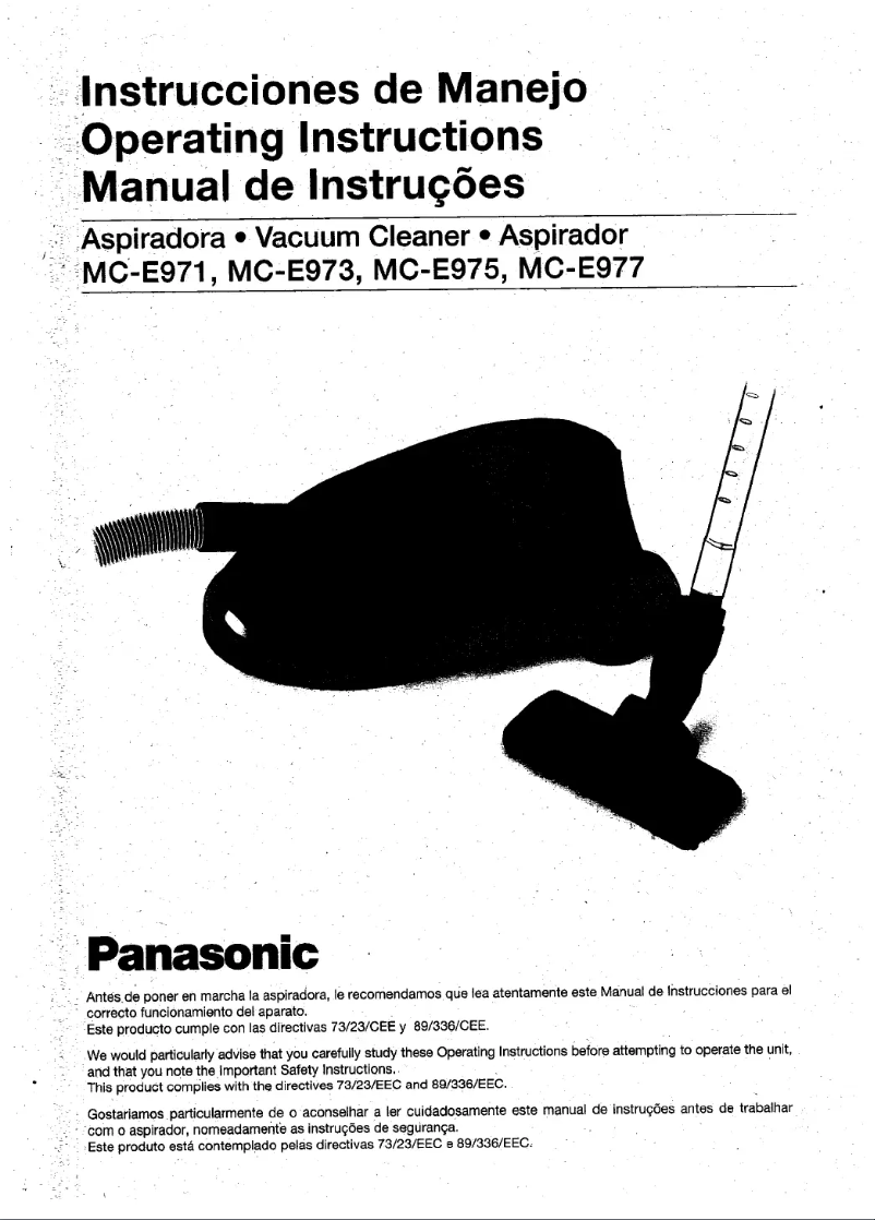 Page 1 de la notice Manuel utilisateur Panasonic MC-E975