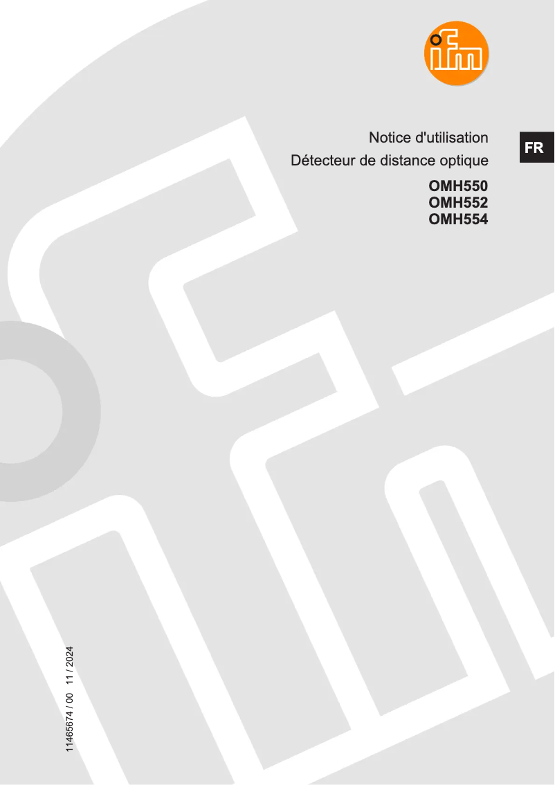 Image de la première page du manuel de l'appareil OMH554