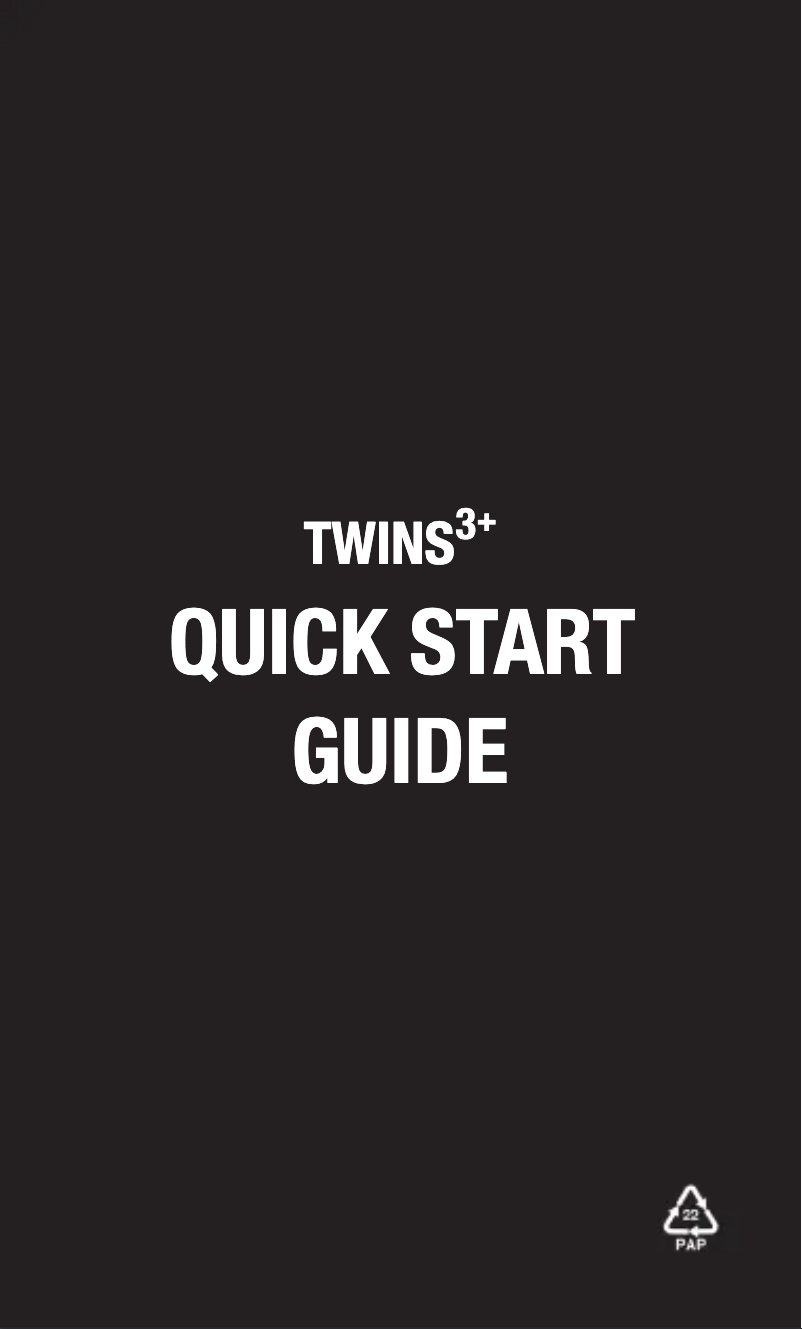 Image de la première page du manuel de l'appareil Twins 3+