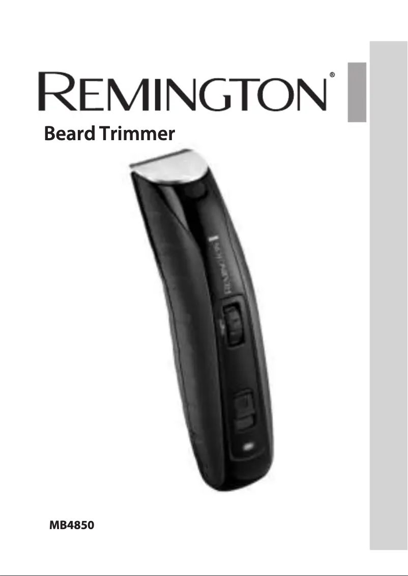 Page n°1 - Manuel utilisateur Remington MB4850