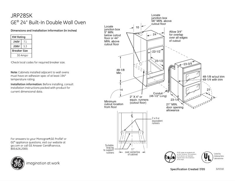 Image de la première page du manuel de l'appareil JRP28SKSS