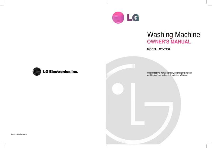 Page 1 de la notice Manuel utilisateur LG WF-T6003TP