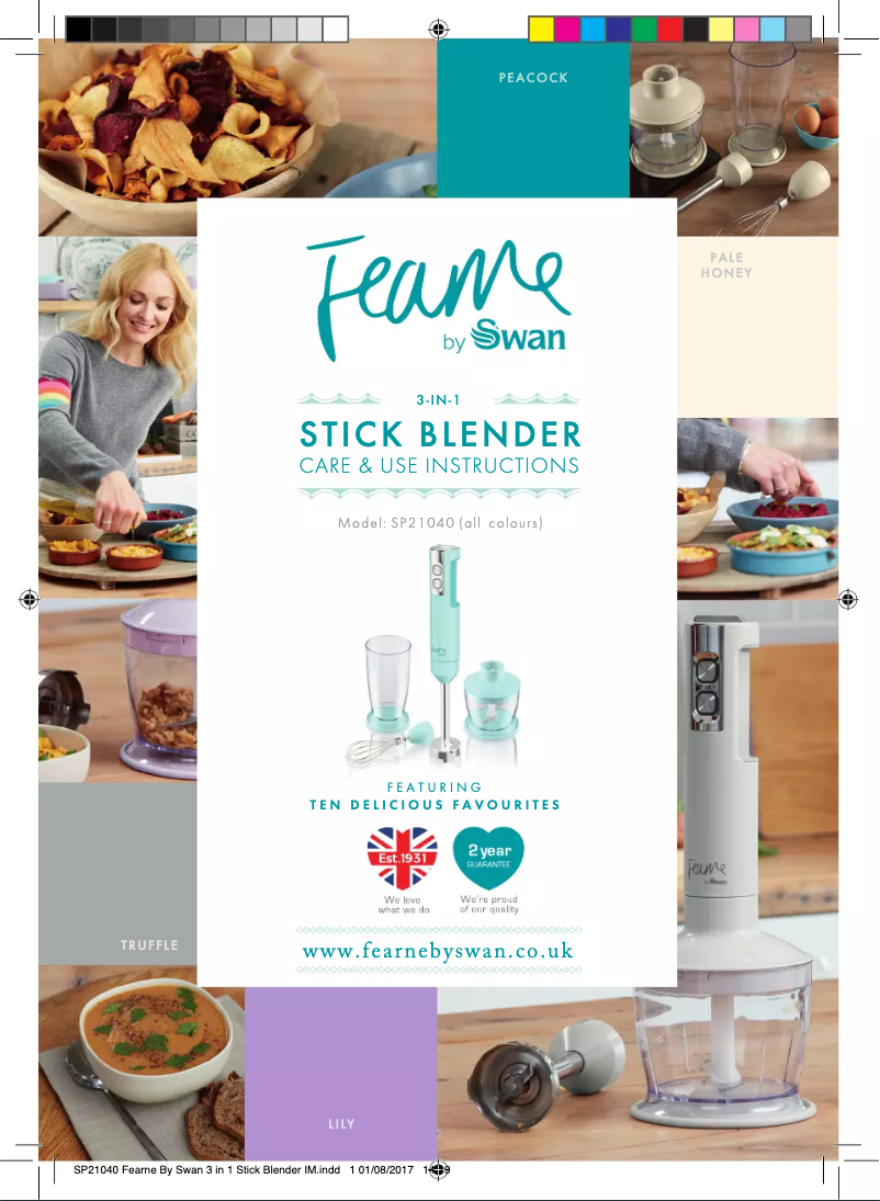 Page n°1 - Manuel utilisateur Swan SP21040TEN